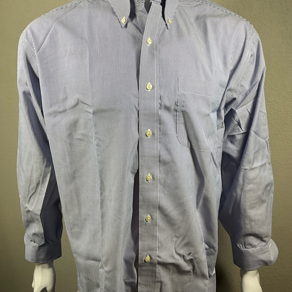Jos. A. Bank Classic Blue Pinstripe Dress Shirt